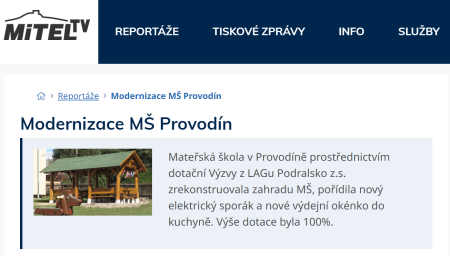 Regionální TV natočila reportáž