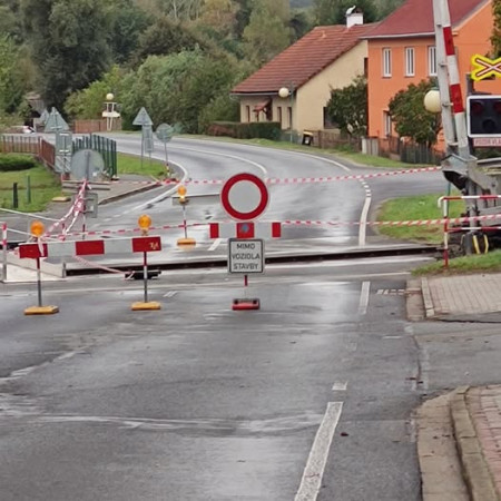 Železniční přejezd v Provodíně 